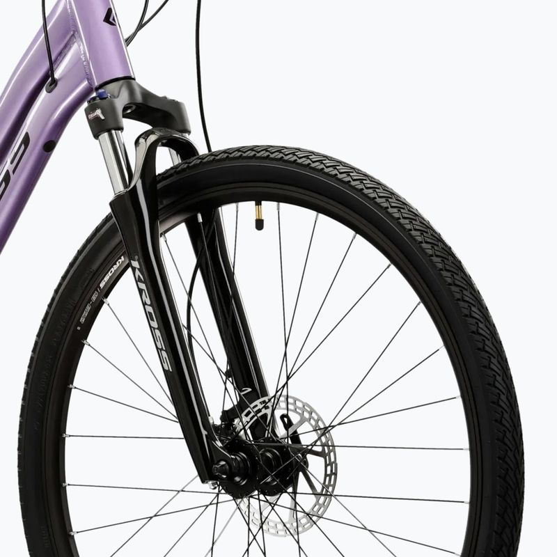 Bicicletta cross da donna KROSS Evado 5.0 In purple/black/gloss 5