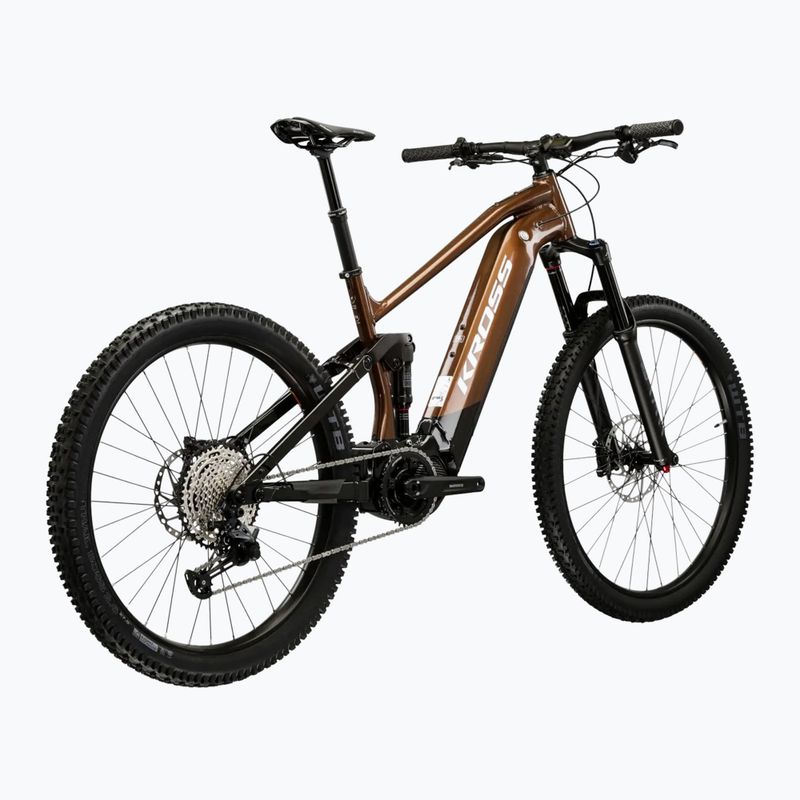 Bicicletta elettrica da uomo KROSS Grist Boost 3.0 el. 630 Wh  brown/black/gloss 3