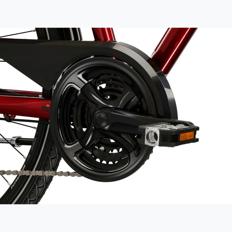 Bicicletta trekking da uomo KROSS Trans 4.0 ruby/black/gloss 9