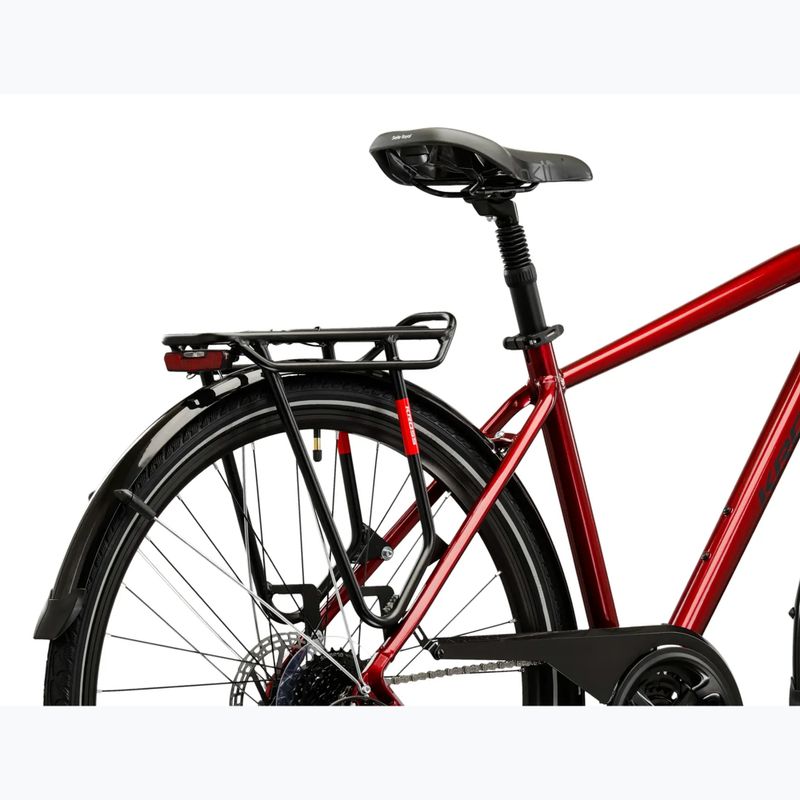 Bicicletta trekking da uomo KROSS Trans 4.0 ruby/black/gloss 11