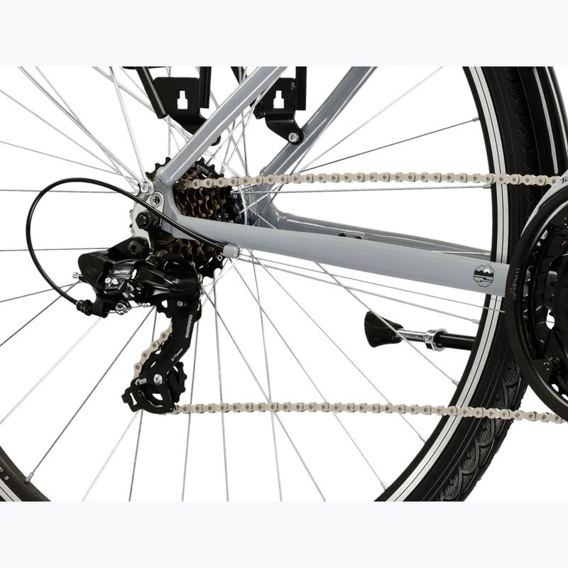 Bicicletta trekking da uomo KROSS Trans 1.0 grey/black/gloss 7