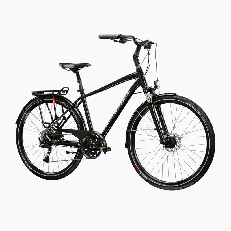 Bicicletta trekking da uomo KROSS Trans 7.0 black/silver/gloss 2
