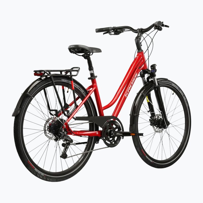 Bicicletta da trekking da donna KROSS Trans 5.0 In red/silver/gloss 3