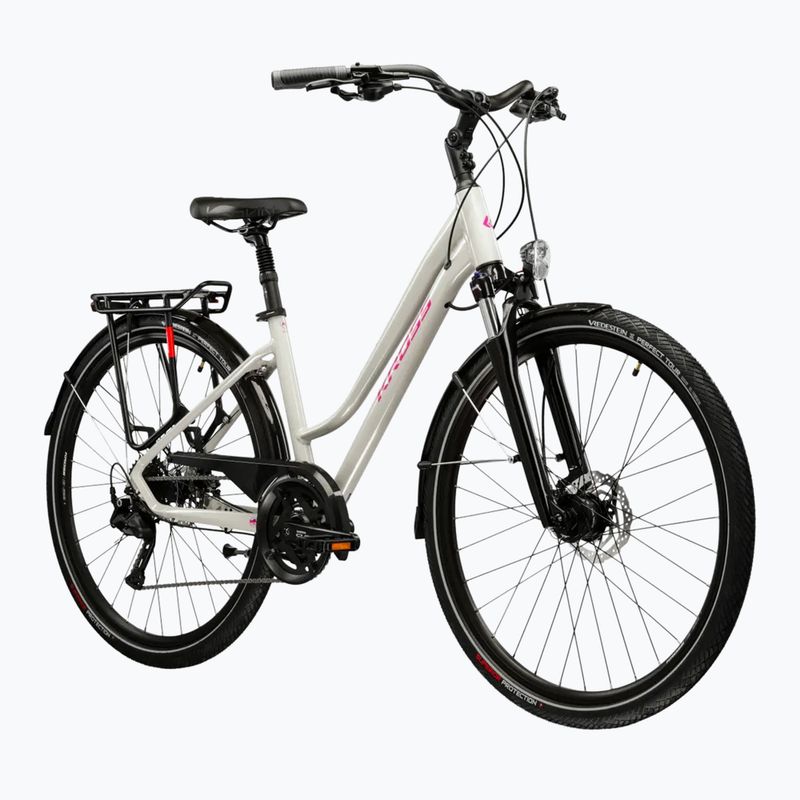 Bicicletta da trekking da donna KROSS Trans 5.0 In grey/pink/gloss 2