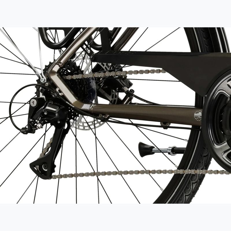 Bicicletta da trekking KROSS Trans 4.0 brown/silver/gloss 7