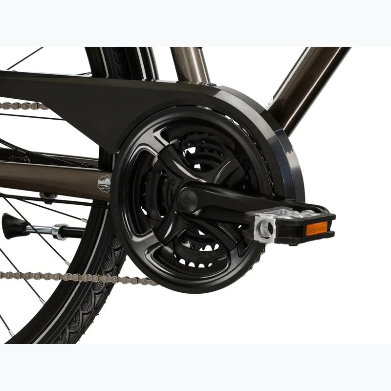 Bicicletta da trekking KROSS Trans 4.0 brown/silver/gloss 8