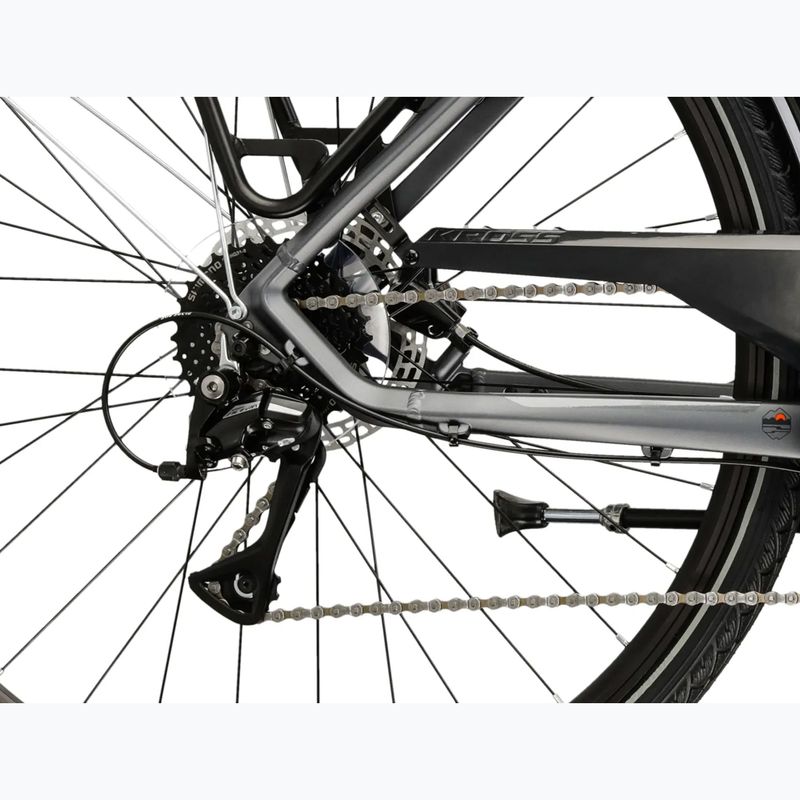 Bicicletta trekking da uomo KROSS Trans 4.0 grey/black/matte 8