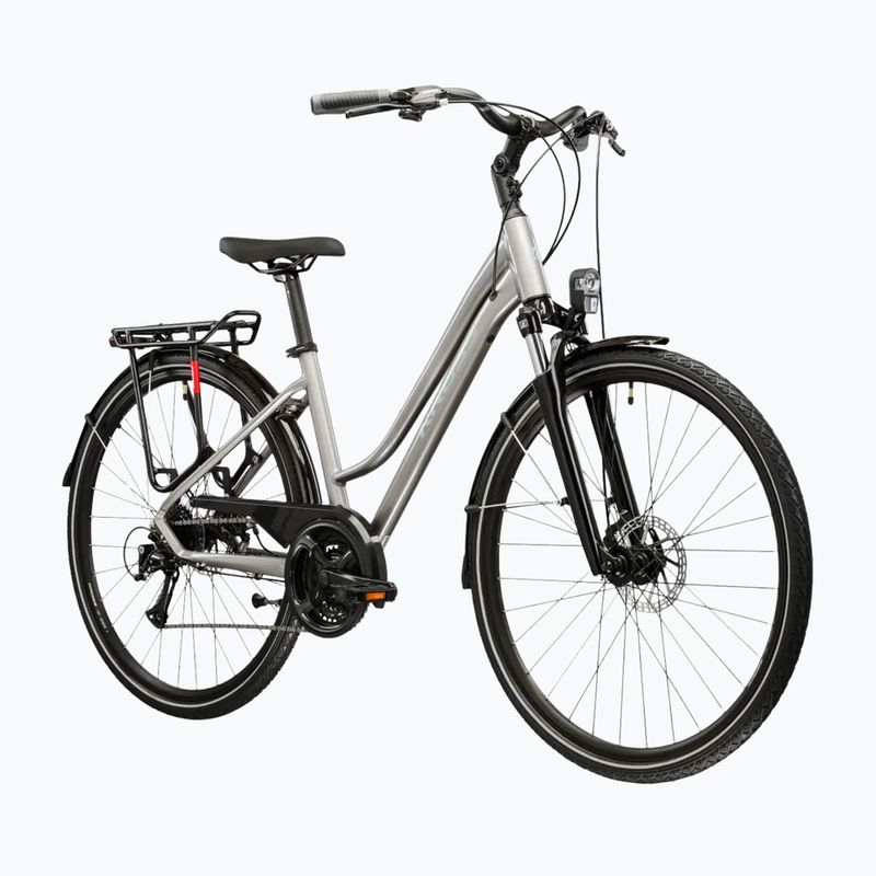 Bicicletta da trekking da donna KROSS Trans 3.0 In silver/gray/gloss 2
