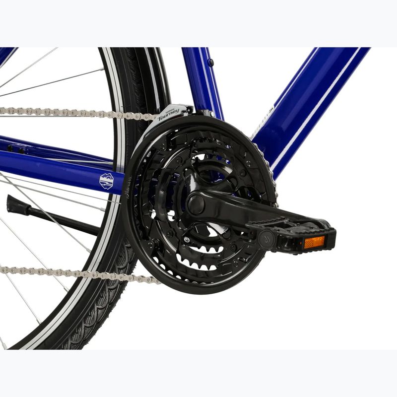 Bicicletta trekking da uomo KROSS Trans 1.0 navy blue/silver/gloss 8