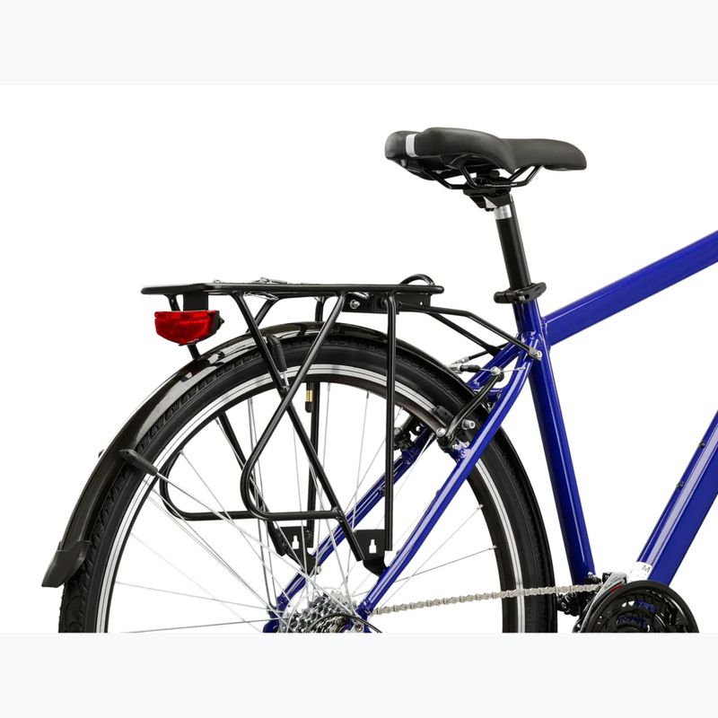 Bicicletta trekking da uomo KROSS Trans 1.0 navy blue/silver/gloss 10