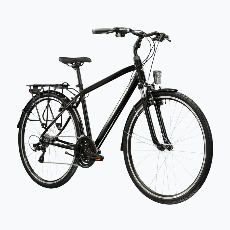 Bicicletta trekking da uomo KROSS Trans 1.0 black/silver/gloss 2