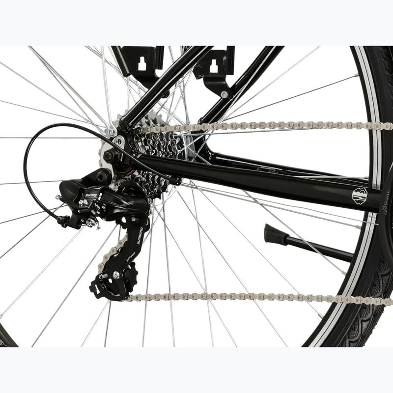 Bicicletta trekking da uomo KROSS Trans 1.0 black/silver/gloss 7