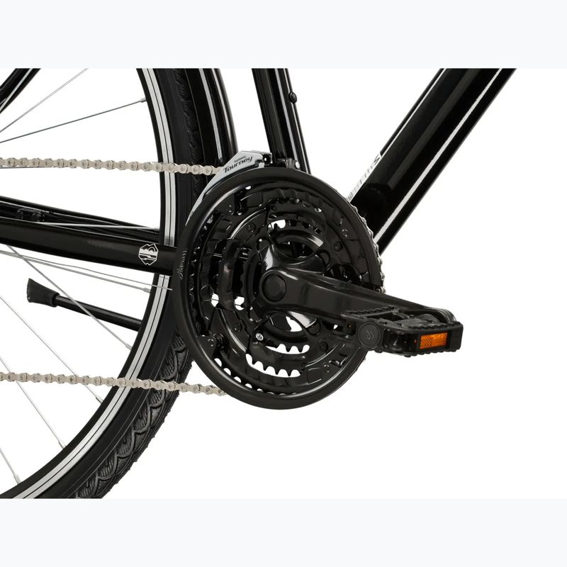 Bicicletta trekking da uomo KROSS Trans 1.0 black/silver/gloss 8