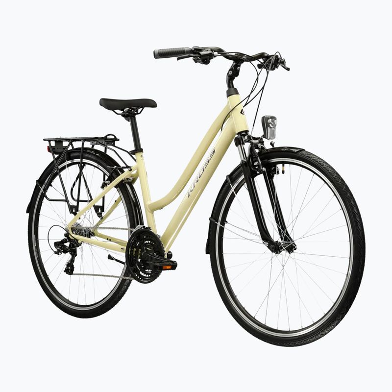 Bicicletta da trekking da donna KROSS Trans 1.0 In beige/purple/gloss 2