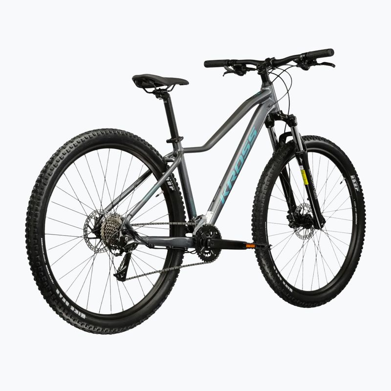 Bicicletta da montagna da donna KROSS Lea 4.0 In 27.5 grey/turquoise/gloss 3