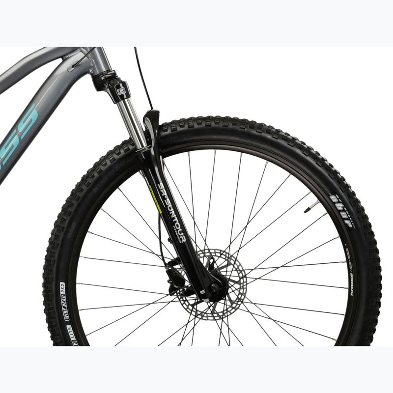 Bicicletta da montagna da donna KROSS Lea 4.0 In 27.5 grey/turquoise/gloss 6