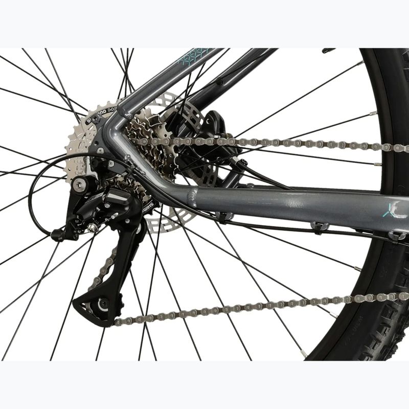 Bicicletta da montagna da donna KROSS Lea 4.0 In 27.5 grey/turquoise/gloss 8