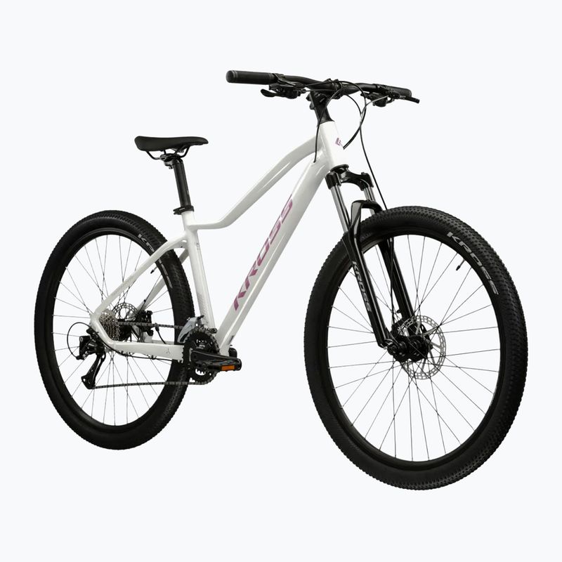 Bicicletta da montagna da donna KROSS Lea 3.0 in 27.5 white/pink/gloss 2