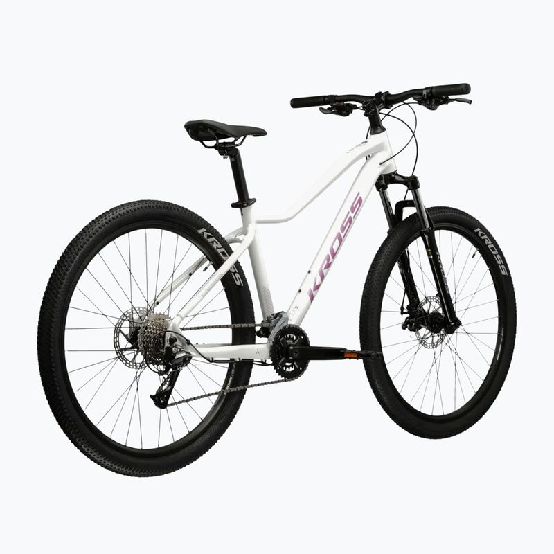 Bicicletta da montagna da donna KROSS Lea 3.0 in 27.5 white/pink/gloss 3