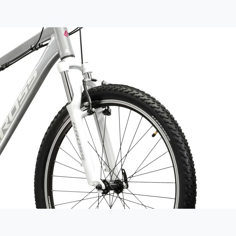Bicicletta da montagna da donna KROSS Lea 1.0 silver/white/gloss 5