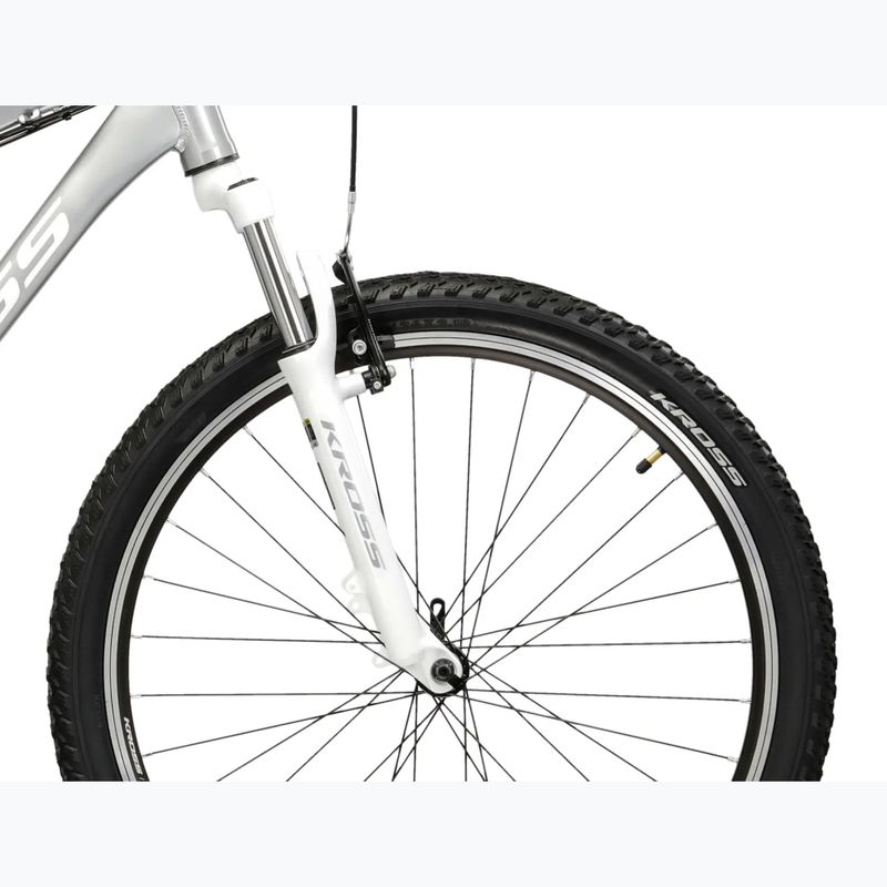Bicicletta da montagna da donna KROSS Lea 1.0 silver/white/gloss 6