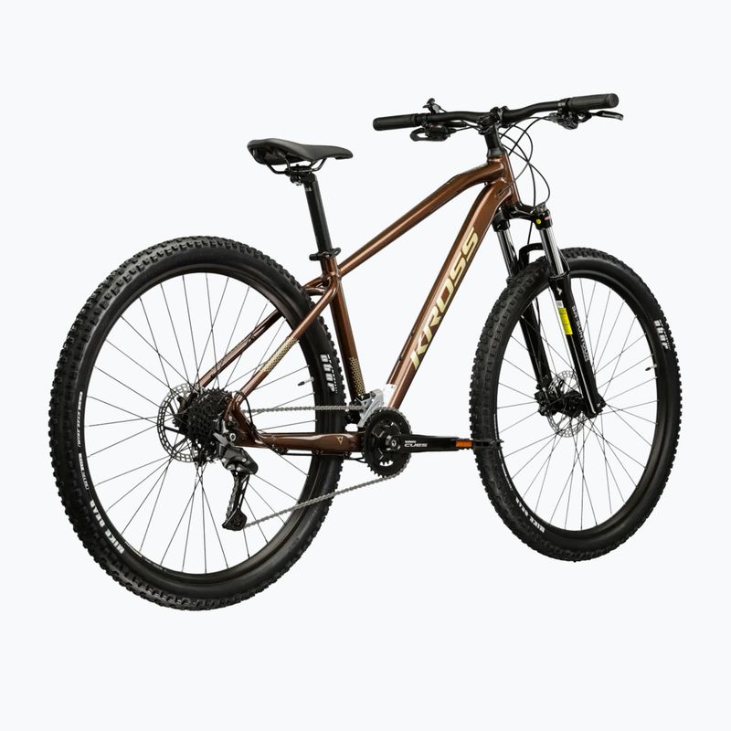 Bicicletta da montagna KROSS Hexagon 5.0 29" brown/gold/gloss 3