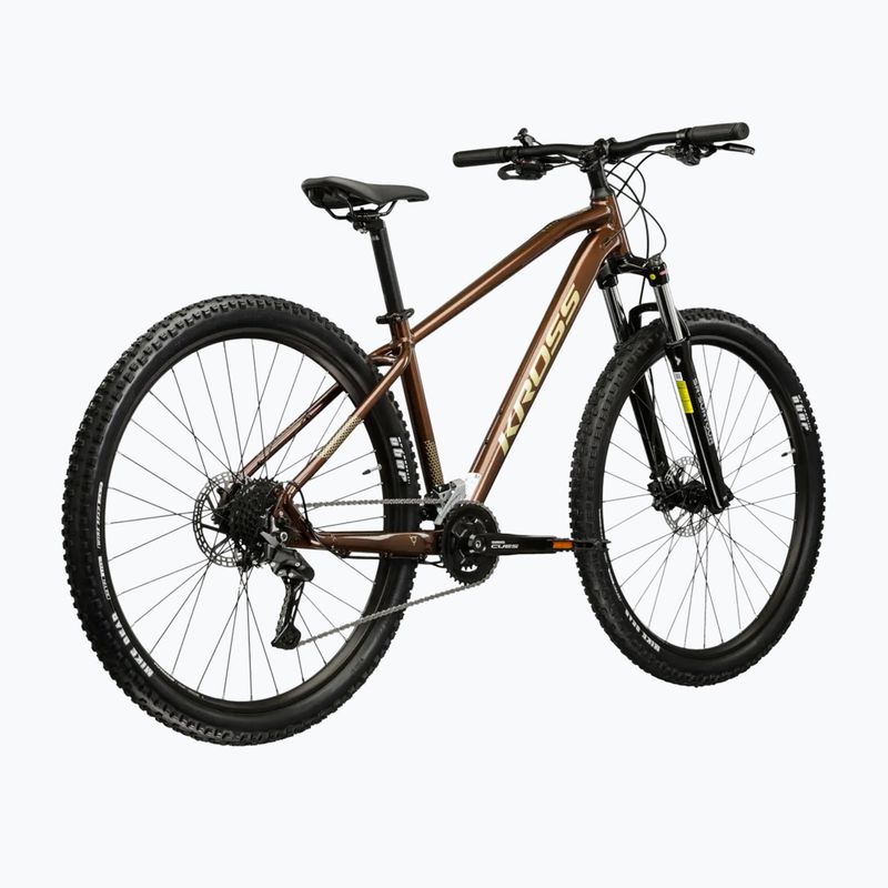 Bicicletta da montagna KROSS Hexagon 5.0 27.5" brown/gold/gloss 3