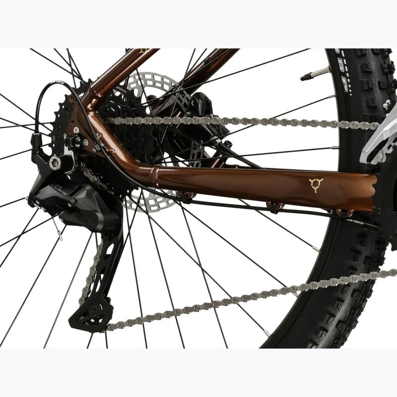 Bicicletta da montagna KROSS Hexagon 5.0 27.5" brown/gold/gloss 8