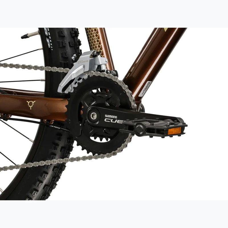 Bicicletta da montagna KROSS Hexagon 5.0 27.5" brown/gold/gloss 9