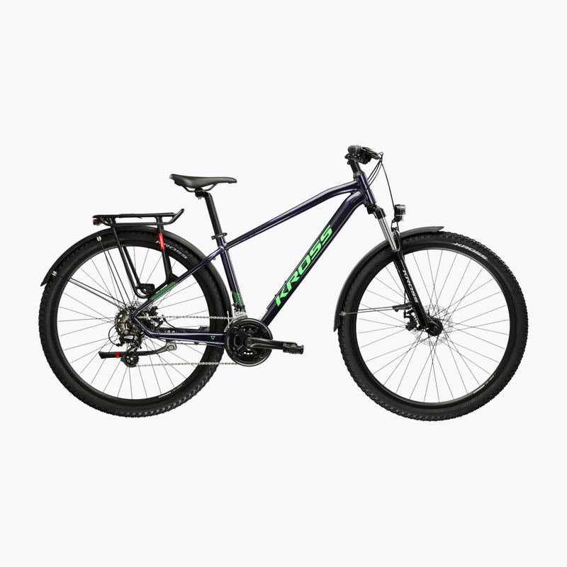 Bicicletta da montagna KROSS Hexagon 2.0 EQ 29" navy/green/gloss