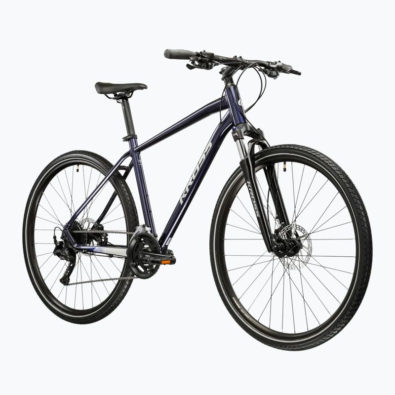 Bicicletta cross KROSS Evado 5.0 navy/silver/gloss 2