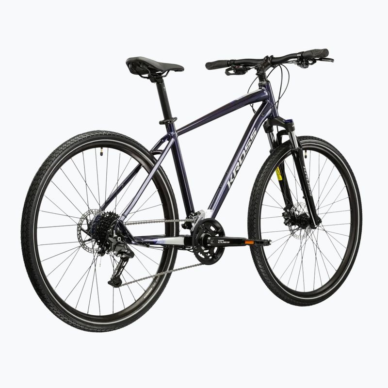 Bicicletta cross KROSS Evado 5.0 navy/silver/gloss 3
