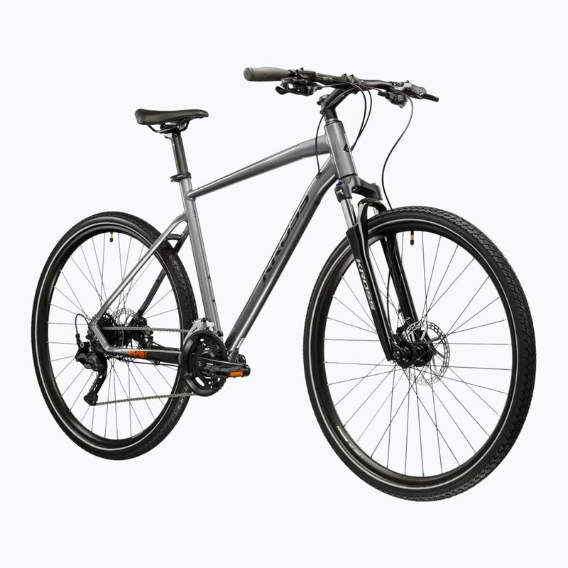 Bicicletta cross KROSS Evado 5.0 grey/black/gloss 2
