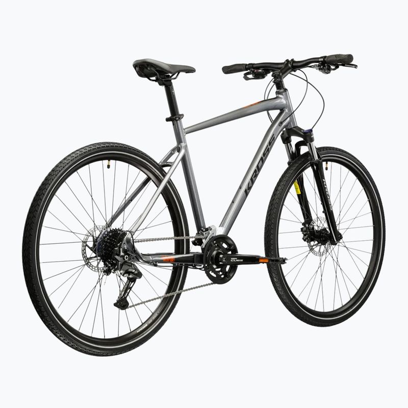 Bicicletta cross KROSS Evado 5.0 grey/black/gloss 3