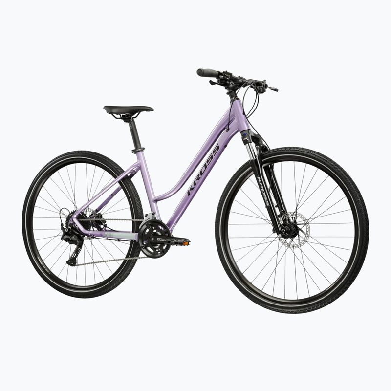 Bicicletta cross da donna KROSS Evado 5.0 In purple/black/gloss 2