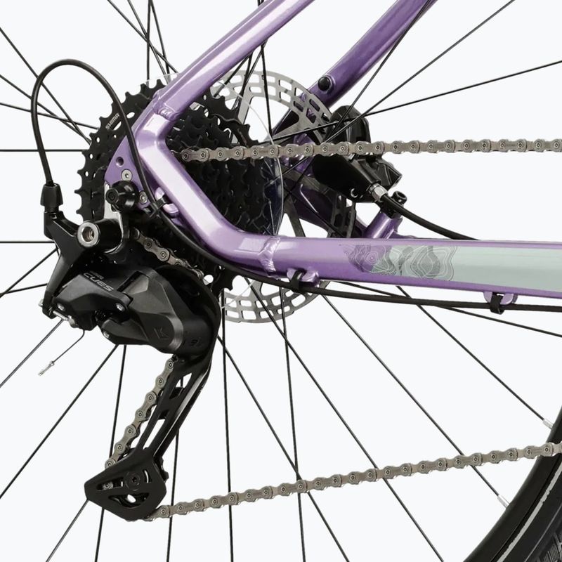 Bicicletta cross da donna KROSS Evado 5.0 In purple/black/gloss 7