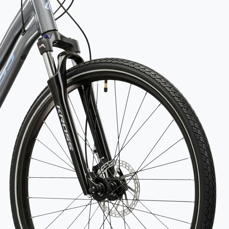 Bicicletta cross da donna KROSS Evado 5.0 In grey/blue/gloss 5
