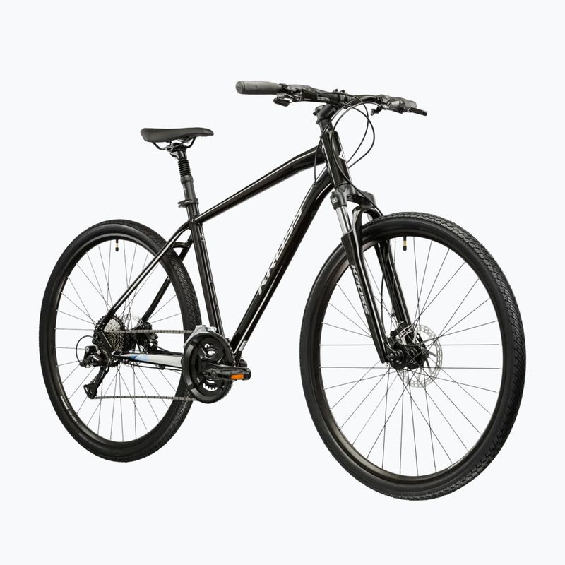 Bicicletta cross KROSS Evado 4.0 black/silver/gloss 2
