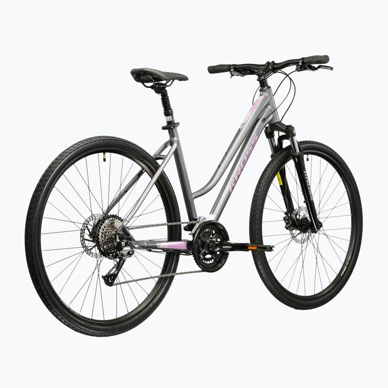 Bicicletta cross da donna KROSS Evado 4.0 In grey/pink/gloss 3