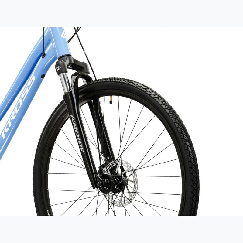 Bicicletta cross da donna KROSS Evado 3.0 In blue/white/gloss 5
