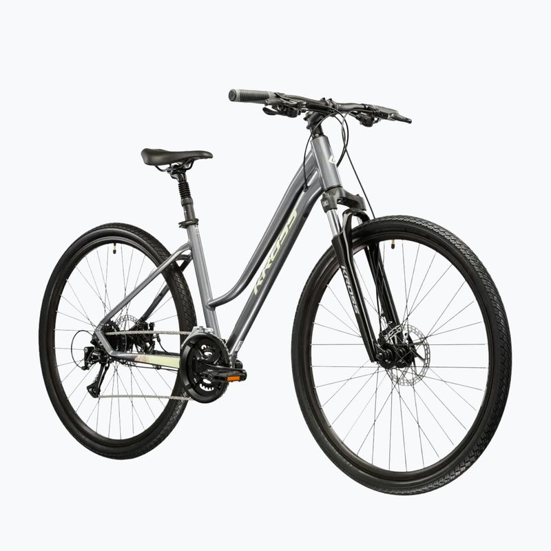 Bicicletta cross da donna KROSS Evado 3.0 In grey/green/gloss 2