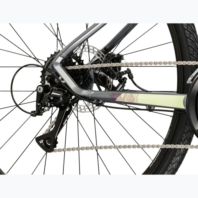 Bicicletta cross da donna KROSS Evado 3.0 In grey/green/gloss 8