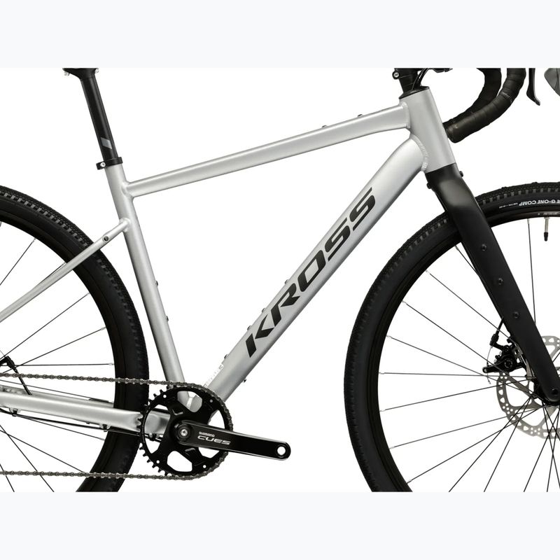 Bicicletta gravel KROSS Esker 1.0 grey/graphite/matte 12