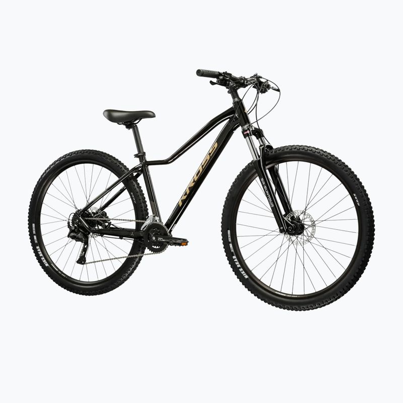 Bicicletta da montagna da donna KROSS Lea 5.0 27,5" black/gold/gloss 2