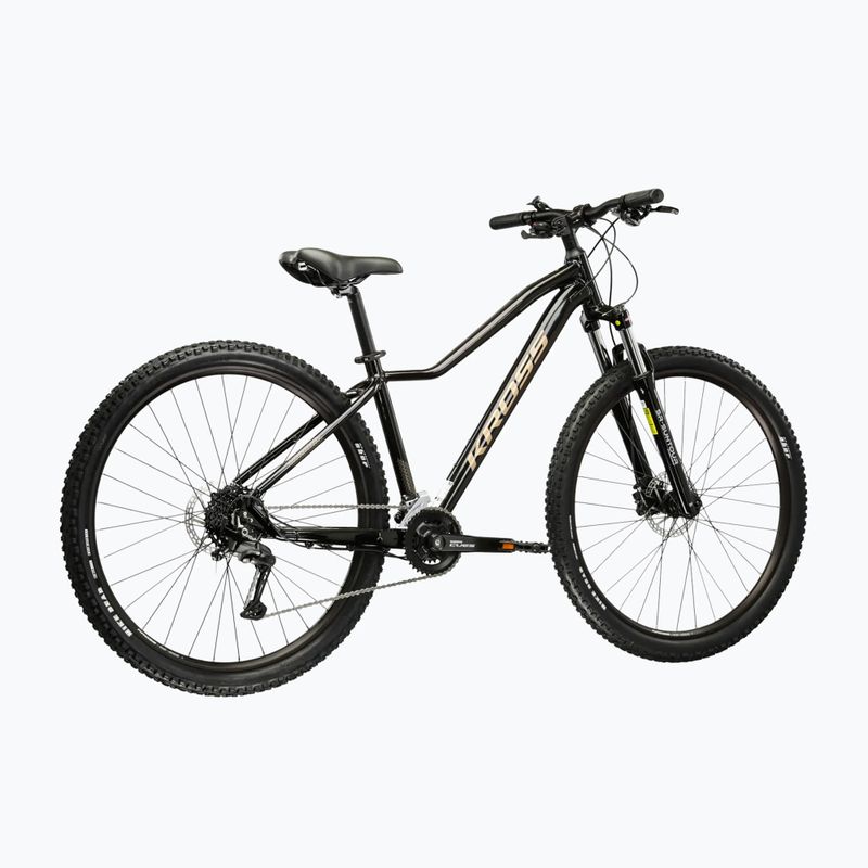 Bicicletta da montagna da donna KROSS Lea 5.0 27,5" black/gold/gloss 3