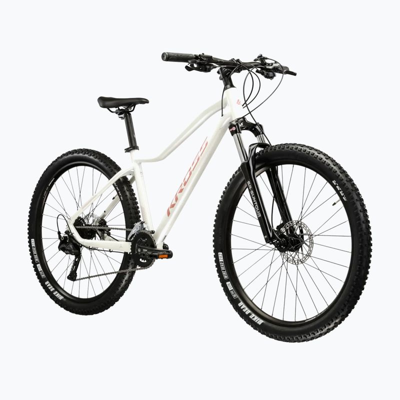 Bicicletta da montagna da donna KROSS Lea 5.0 27,5" white/pink/gloss 2