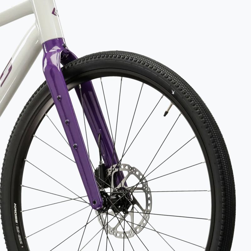 Bicicletta gravel KROSS Esker 1.0 FL grey/purple/gloss 6