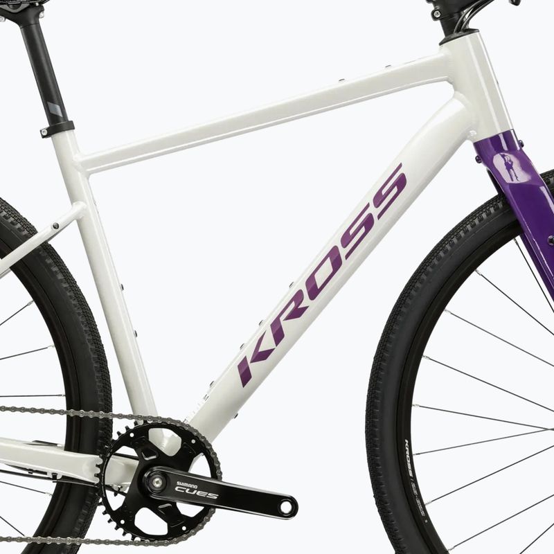 Bicicletta gravel KROSS Esker 1.0 FL grey/purple/gloss 11