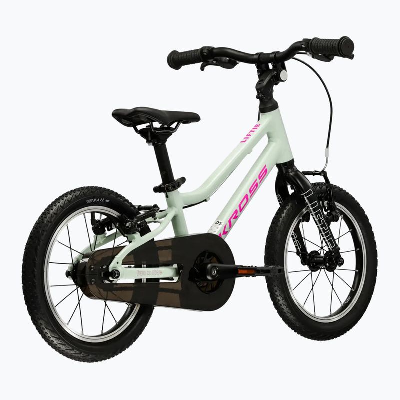 Bicicletta per bambini KROSS Liftie 14 mint/pink/matte 3