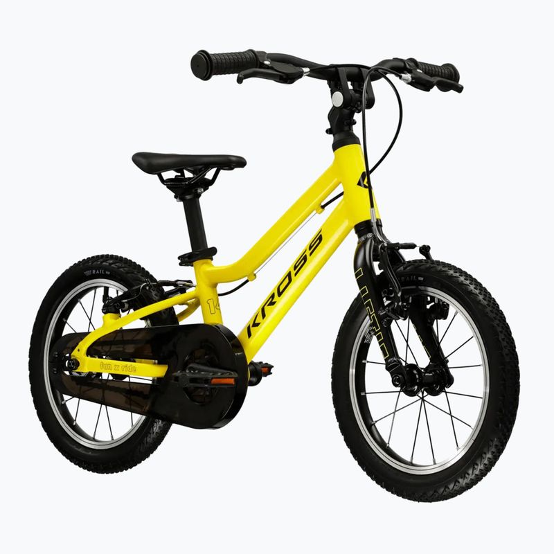 Bicicletta per bambini KROSS Liftie 14 yellow/black/matte 2